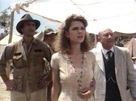 Frank Stallone, Berlinger, Thorp, and Pleasence suspecting something is wrong