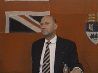 Jim receiving his award from the lodge