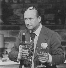 Donald Pleasence preparing 'Sole Bon Femme' on CELEBRITY COOKS