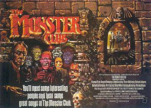 THE MONSTER CLUB British poster artwork